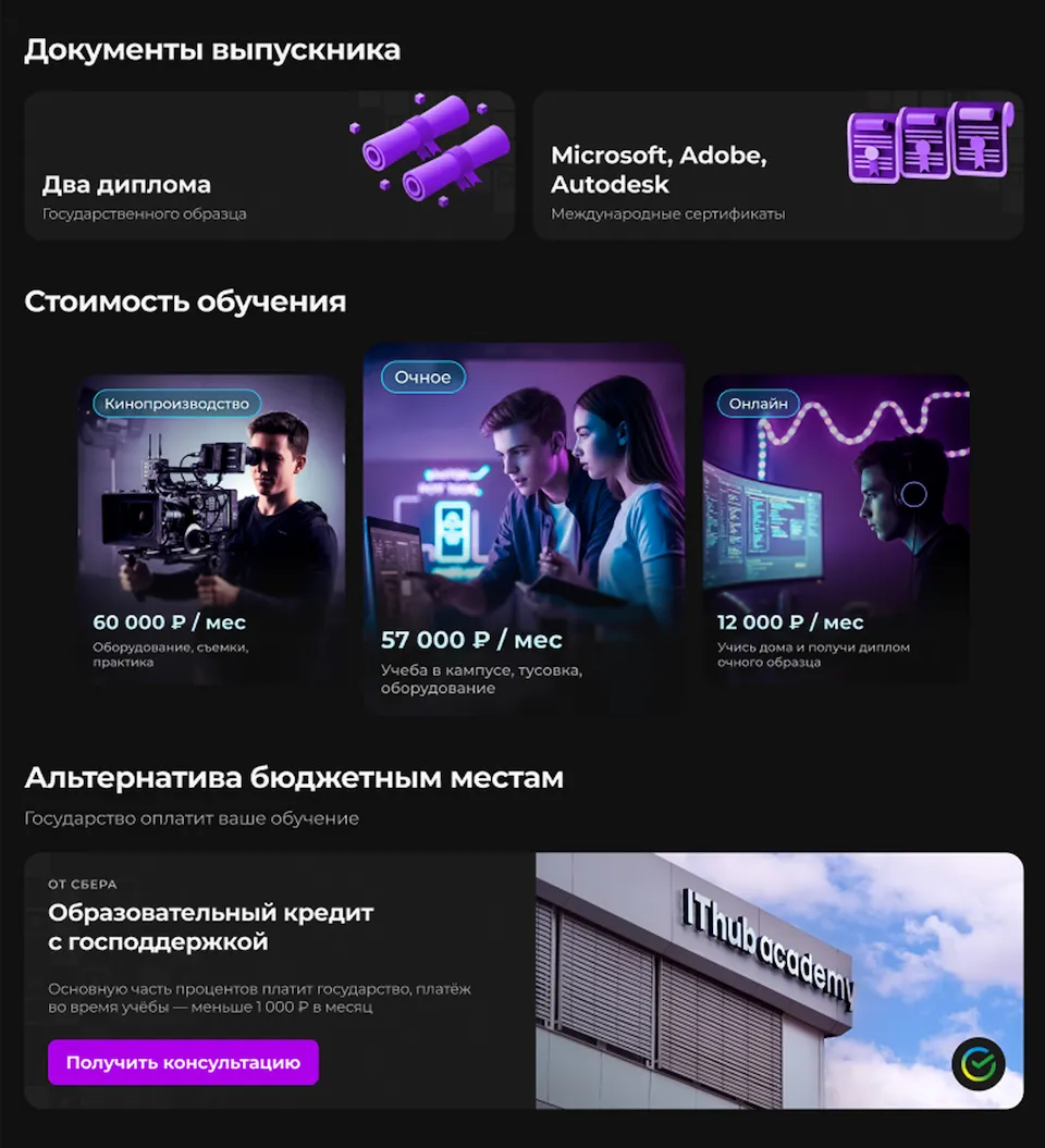 Блок стоимости и кредита