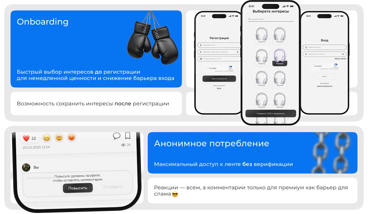 Онбординг и анонимность